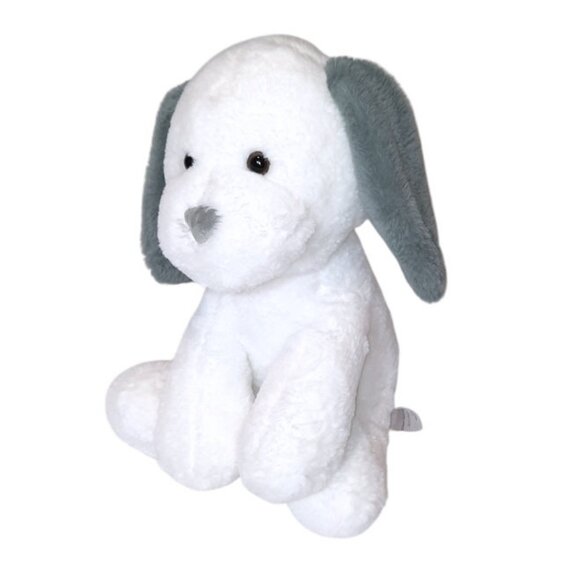 2022 Animal Adventure White & Gray Dog Plush Stuffed Toy 16" - Picture 3 of 6